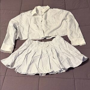 NWT Aerie offline striped skort set